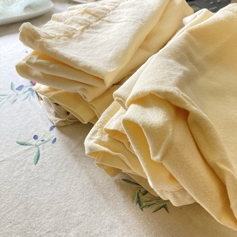 XOCHI Cloth Linen Cotton Napkins & Now Designs Coordinating Set 12 Total Lot